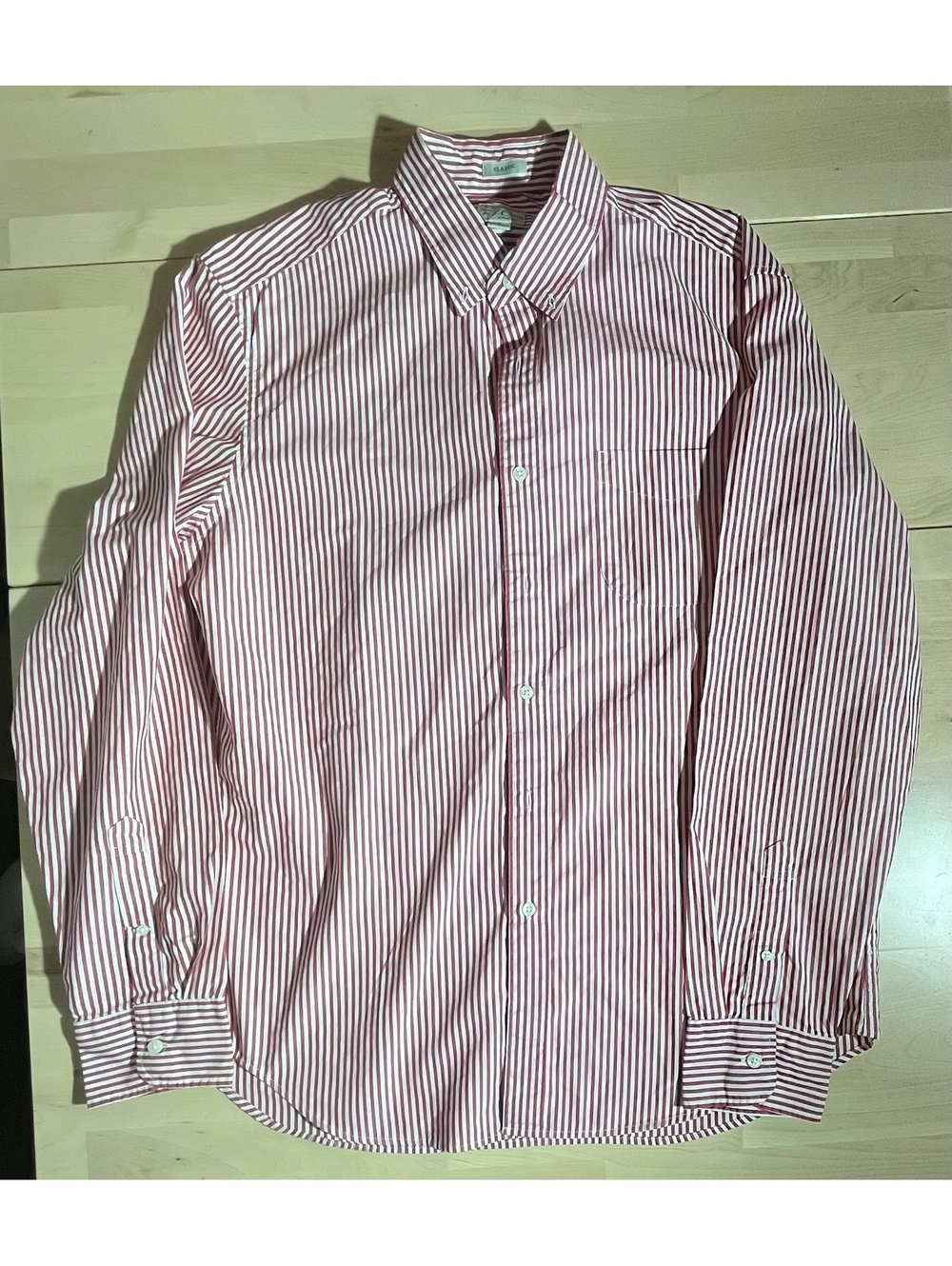 J.Crew Men’s Secret Wash Striped Long Sleeve Button-Down Shirt